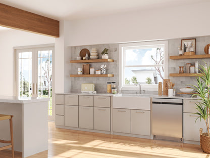 33" L x 18" W Rectangular Farmhouse Kitchen Sink, Natural Material With Multiple Colors