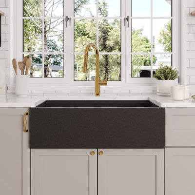 30" L x 18" W Rectangular Workstation Undermount Kitchen Sink, Natural Material With Multiple Colors