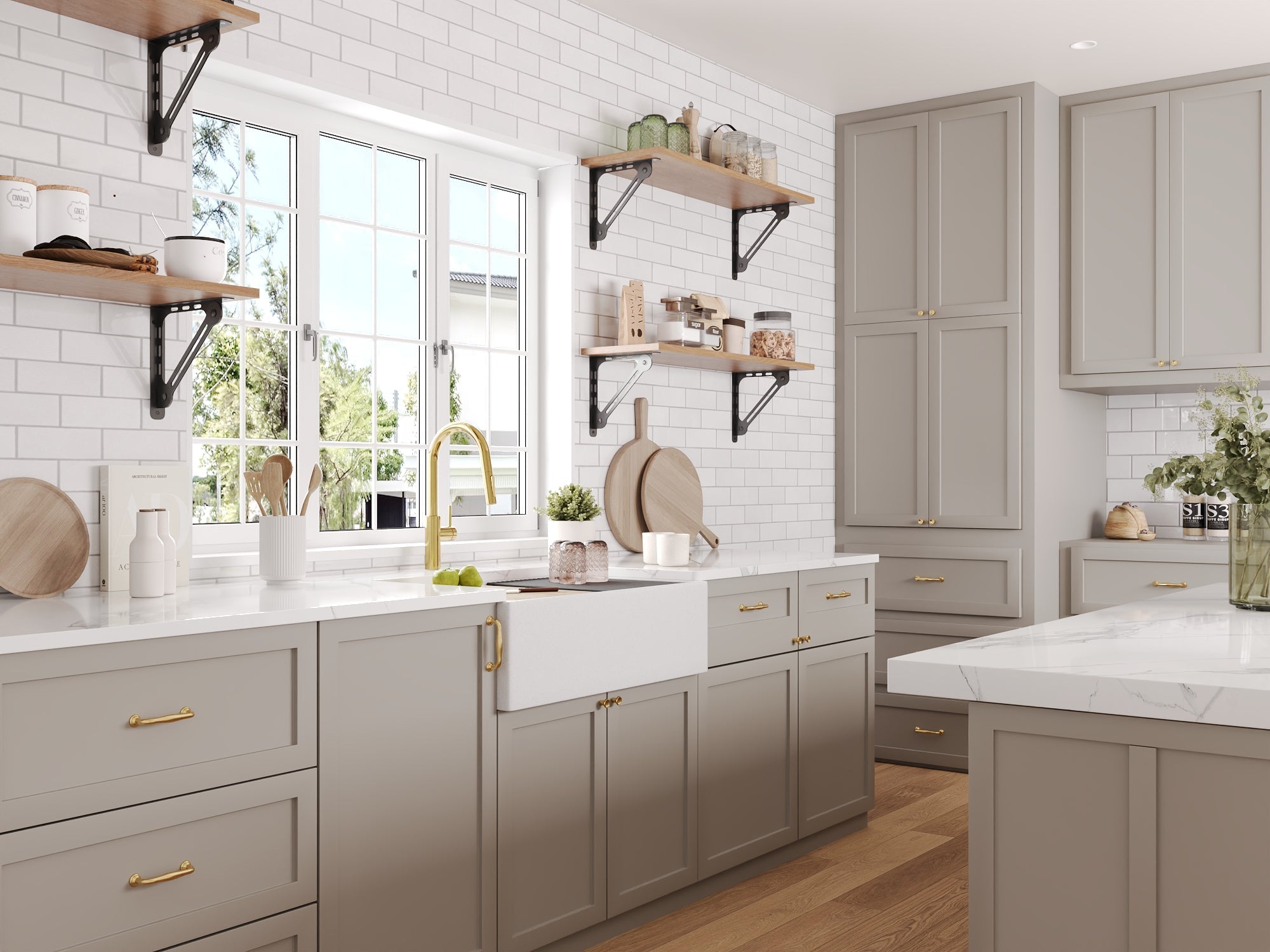 30" L x 18" W Rectangular Workstation Undermount Kitchen Sink, Natural Material With Multiple Colors