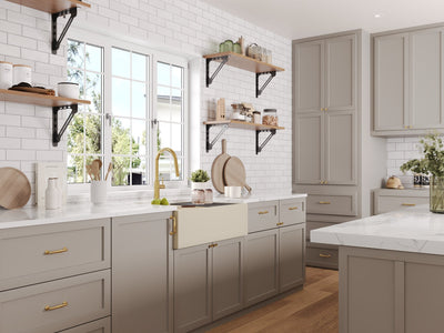 30" L x 18" W Rectangular Workstation Undermount Kitchen Sink, Natural Material With Multiple Colors