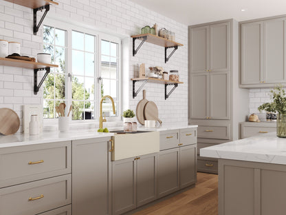 30" L x 18" W Rectangular Workstation Undermount Kitchen Sink, Natural Material With Multiple Colors