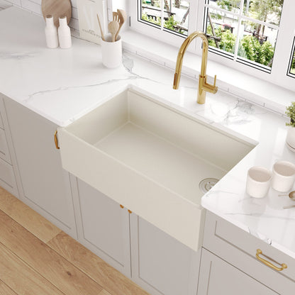 30" L x 18" W Rectangular Workstation Undermount Kitchen Sink, Natural Material With Multiple Colors