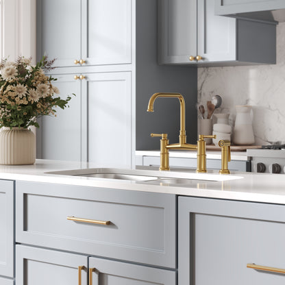 DeerValley 32-Inch Undermount Double Bowl Kitchen Sink, 50/50 18 Gauge Stainless Steel Kitchen Sink, Spacious Double Basin Design Sinks with Basket Strainer, Undermount Sinks for Modern Kitchens