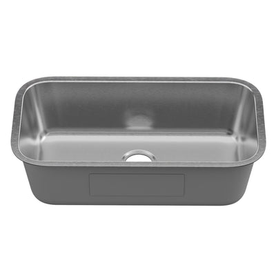 DeerValley DV-1K0358/359 32" Undermount Double Bowl Sink, 18 Gauge Stainless Steel & Basket Strainer
