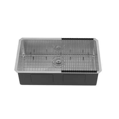 DeerValley DV-1K0603 Undermount Kitchen Sink, Stainless Steel & Grid Included
