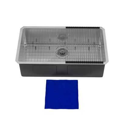 DeerValley DV-1K0603 Undermount Kitchen Sink, Stainless Steel & Grid Included