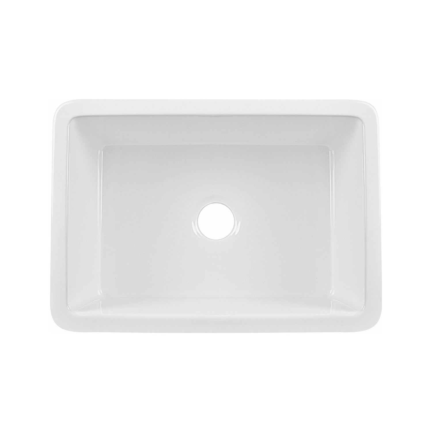 DeerValley Bath DeerValley DV-1K509 Glen Rectangle Fireclay 26.77" L x 18.90" W Farmhouse Kitchen Sink