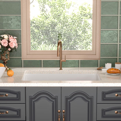 DeerValley Bath DeerValley DV-1K509 Glen Rectangle Fireclay 26.77" L x 18.90" W Farmhouse Kitchen Sink