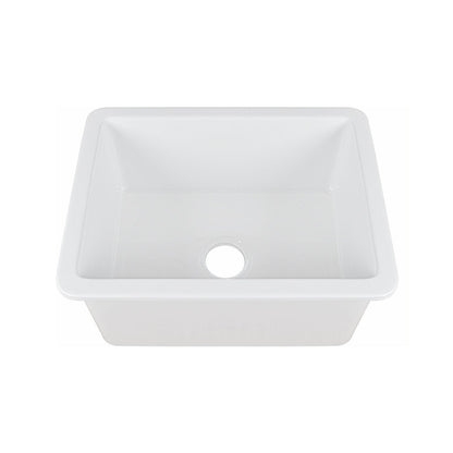 DeerValley Bath DeerValley DV-1K515 Glen Rectangle Fireclay 24.02" L x 18.70" W Farmhouse Kitchen Sink
