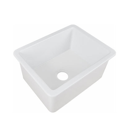 DeerValley Bath DeerValley DV-1K515 Glen Rectangle Fireclay 24.02" L x 18.70" W Farmhouse Kitchen Sink