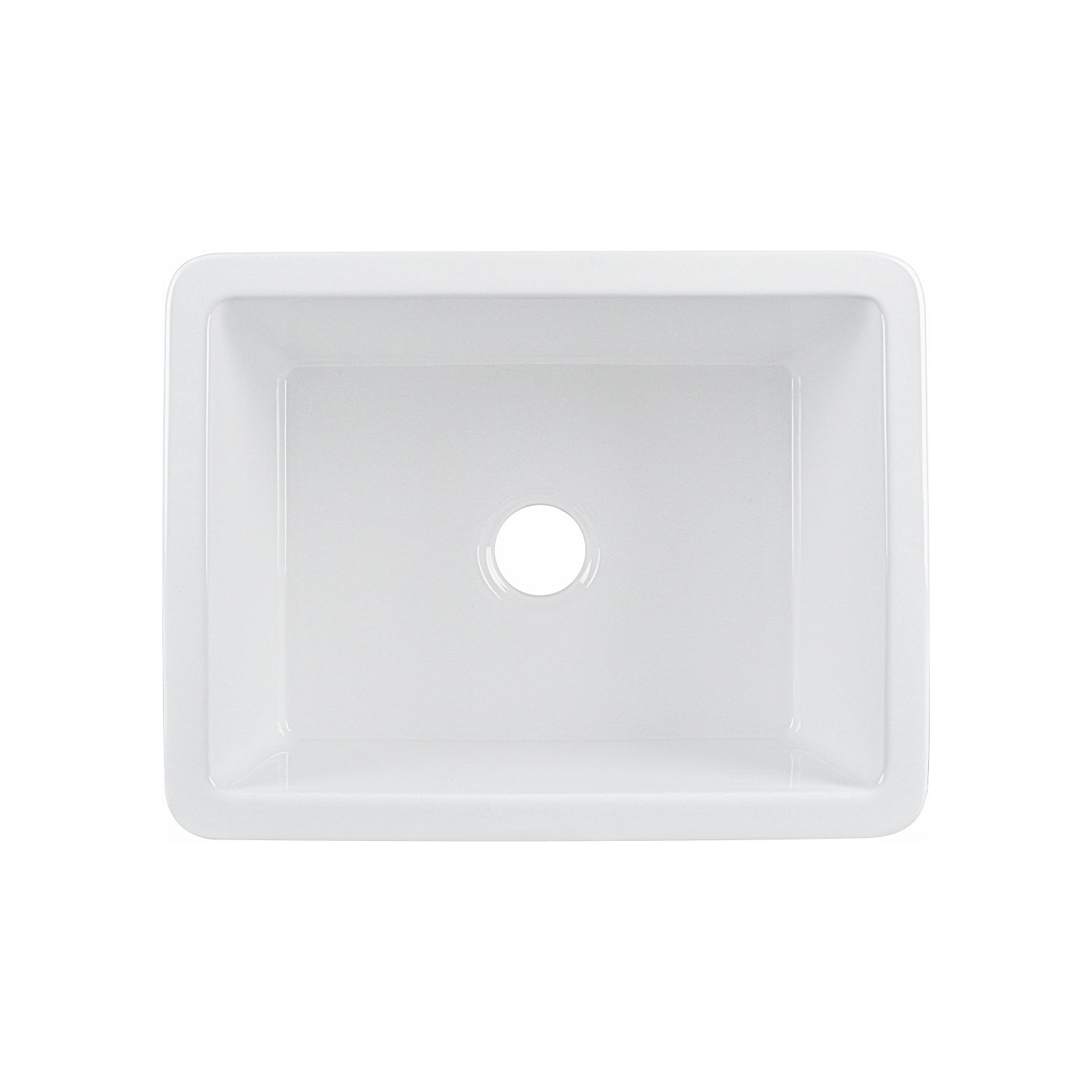 DeerValley Bath DeerValley DV-1K515 Glen Rectangle Fireclay 24.02" L x 18.70" W Farmhouse Kitchen Sink