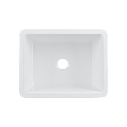 DeerValley Bath DeerValley DV-1K515 Glen Rectangle Fireclay 24.02" L x 18.70" W Farmhouse Kitchen Sink