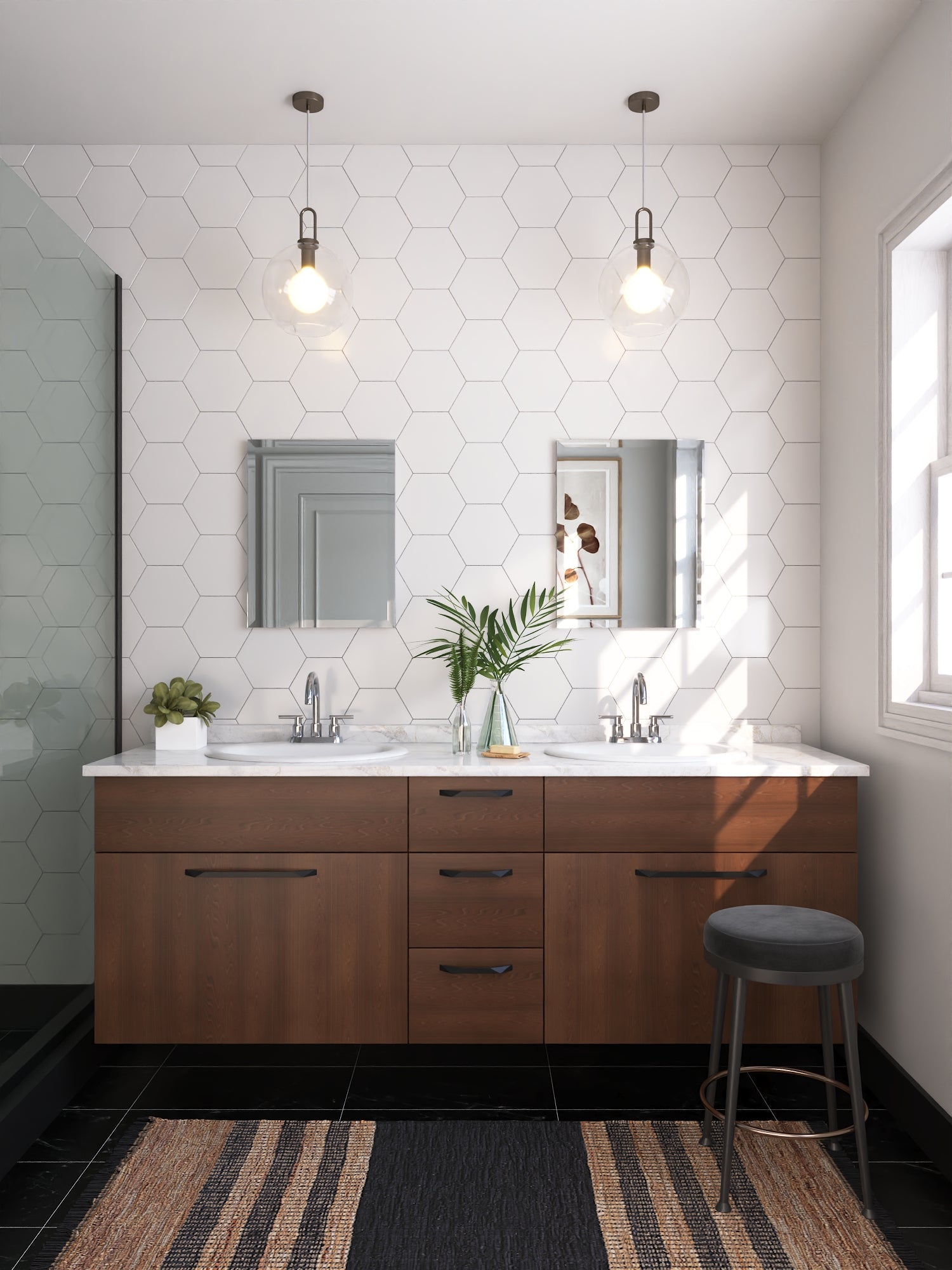 Rectangular Bathroom Medicine Cabinet, Frameless With Mirror With Multiple Types