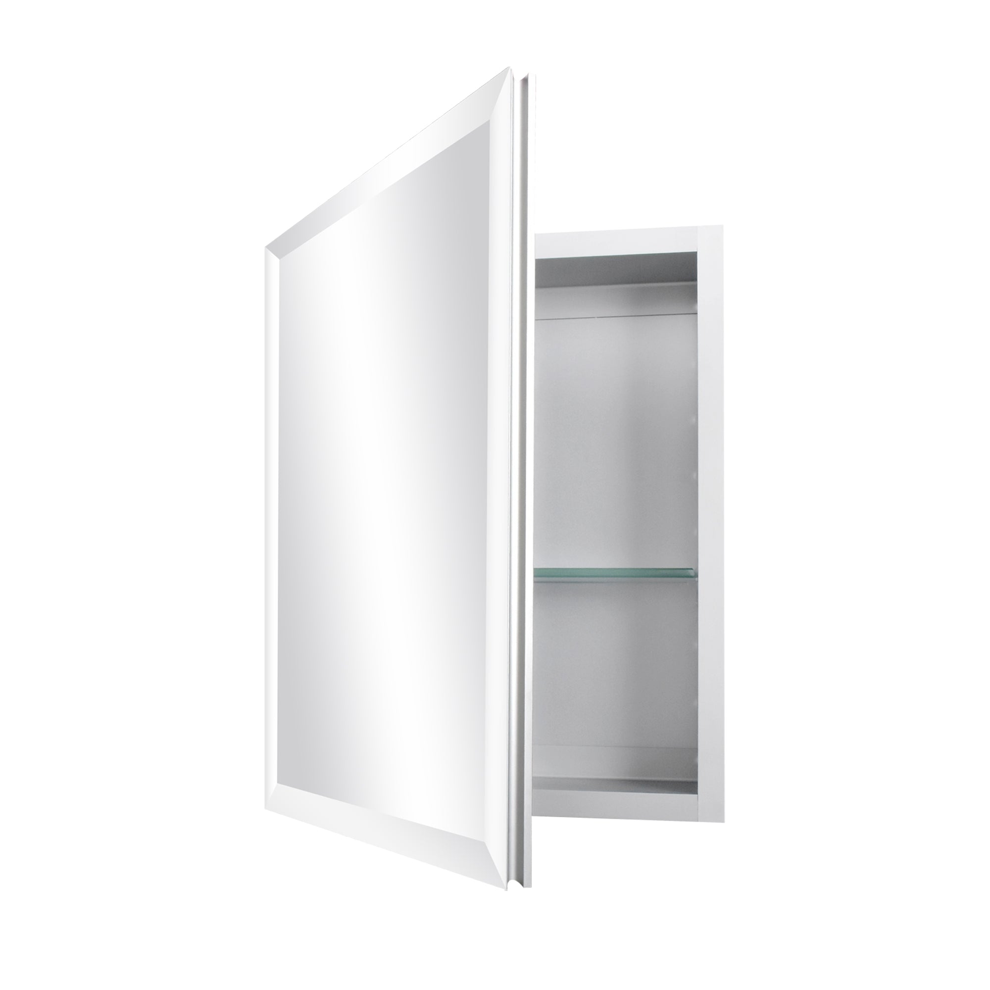 Rectangular Bathroom Medicine Cabinet, Frameless With Mirror With Multiple Types