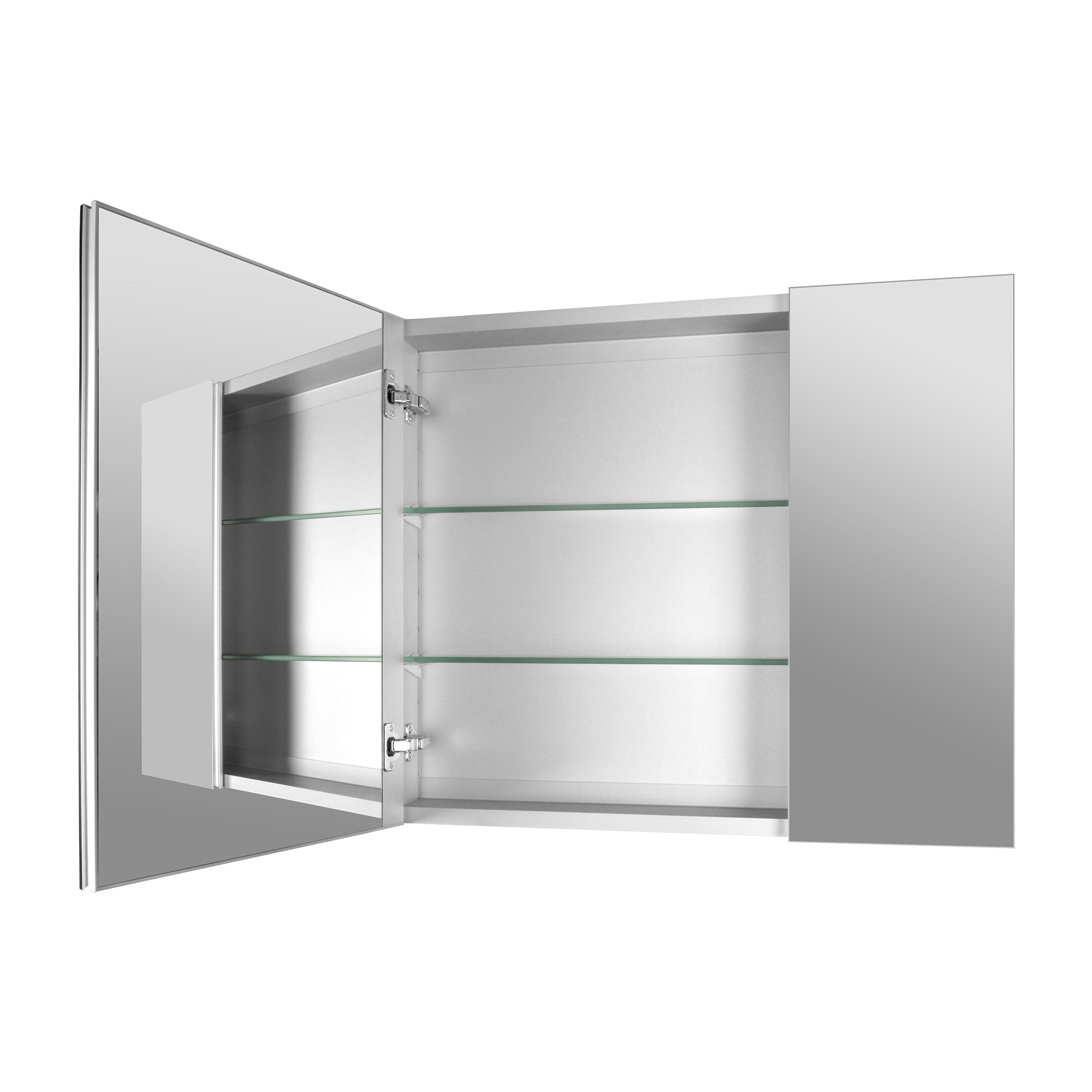 Rectangular Bathroom Medicine Cabinet, Frameless With Mirror With Multiple Types