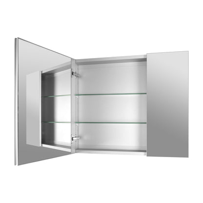 Rectangular Bathroom Medicine Cabinet, Frameless With Mirror With Multiple Types
