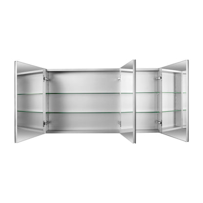 Rectangular Bathroom Medicine Cabinet, Frameless With Mirror With Multiple Types