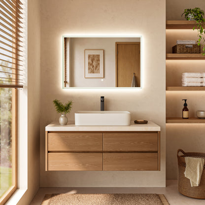 DeerValley DV-1MC0245 36" x 24" Frameless LED Bathroom Mirror with Anti-Fog
