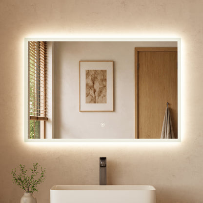 DeerValley DV-1MC0245 36" x 24" Frameless LED Bathroom Mirror with Anti-Fog