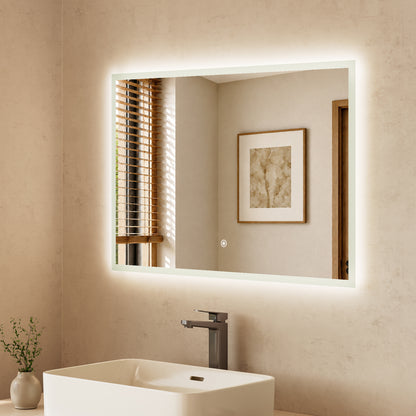 DeerValley DV-1MC0245 36" x 24" Frameless LED Bathroom Mirror with Anti-Fog