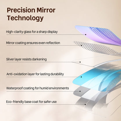 DeerValley DV-1MC0391 Smart LED Mirror Cabinet with Tri-Color Lighting, Stepless Dimming, and Defogger