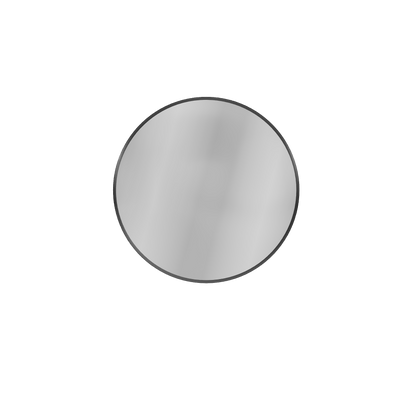 24" Round Door Aluminum Bathroom Medicine Cabinet, Wall Mounted Mirror Cabinet with Interior Mirror, Adjustable Glass Shelves, Rust-Resistant & Soft-Closing Hinge, Modern Space-Saving Design