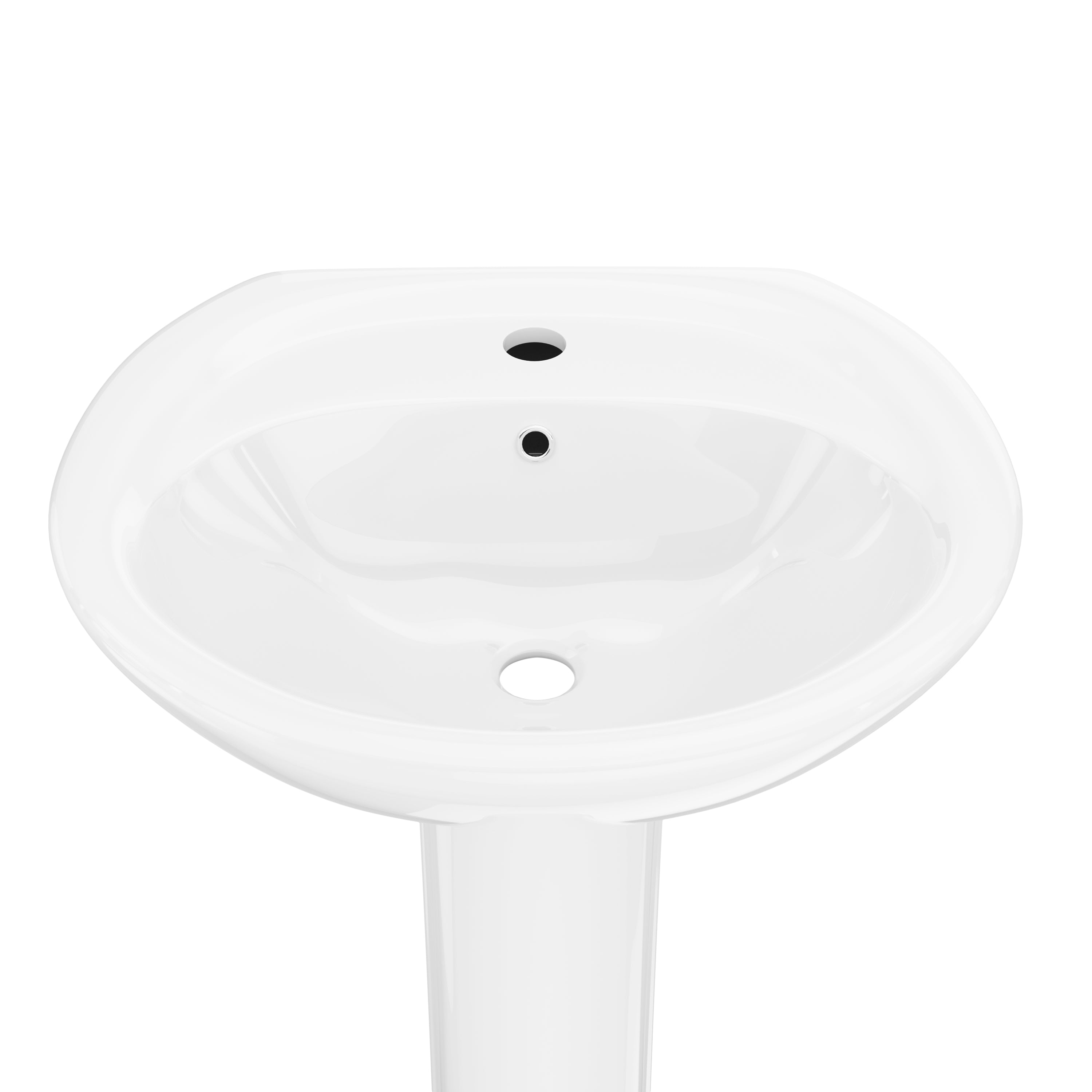 DeerValley DV-1P530 Pedestal Sink – Compact & Durable with Overflow