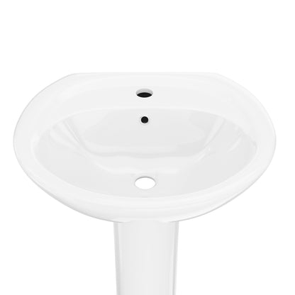 DeerValley DV-1P530 Pedestal Sink – Compact & Durable with Overflow