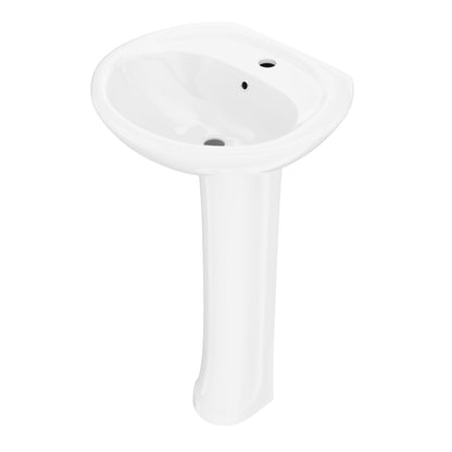 DeerValley DV-1P530 Pedestal Sink – Compact & Durable with Overflow
