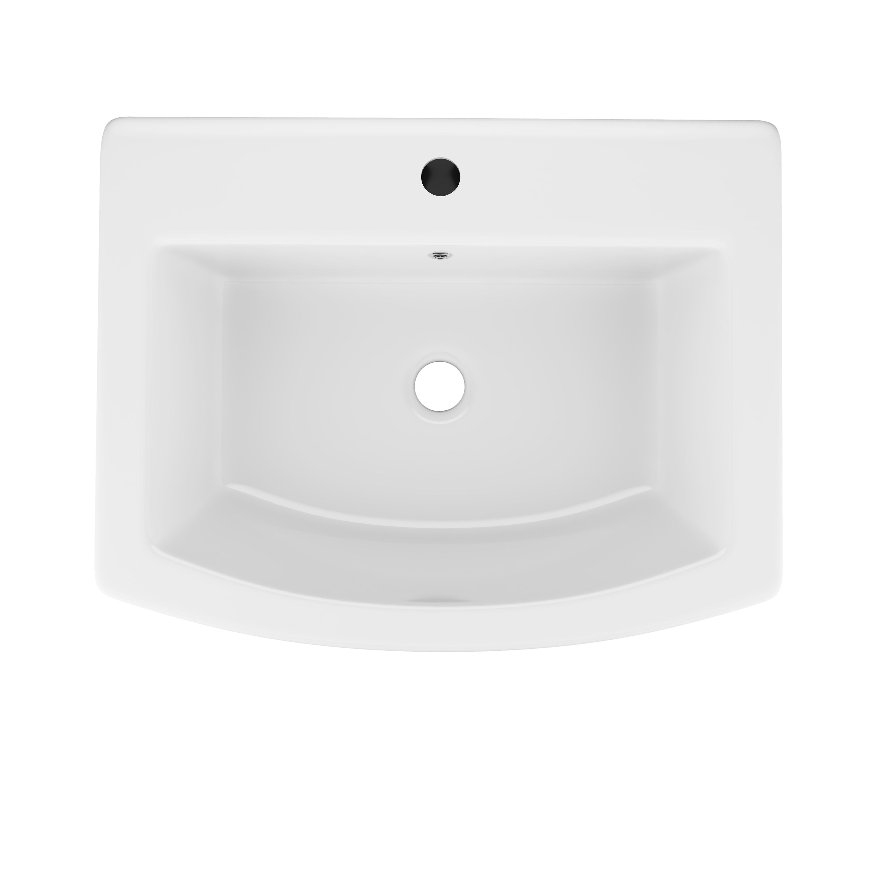 DeerValley DV-1P533 Pedestal Sink – Space-Saving with Overflow & Durable Ceramic