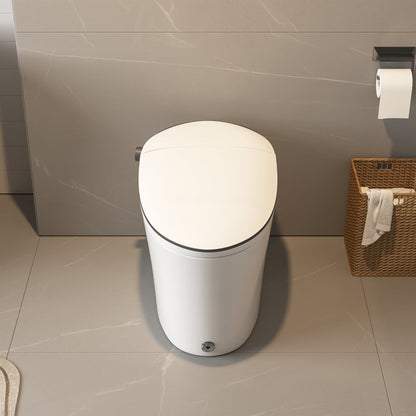 DeerValley DV-1S0019/V1/V3 Tankless Elongated Smart Toilet Quiet-Closed Heated Seat Sensor Auto, Foot Kick & Blackout Flush, Night Light