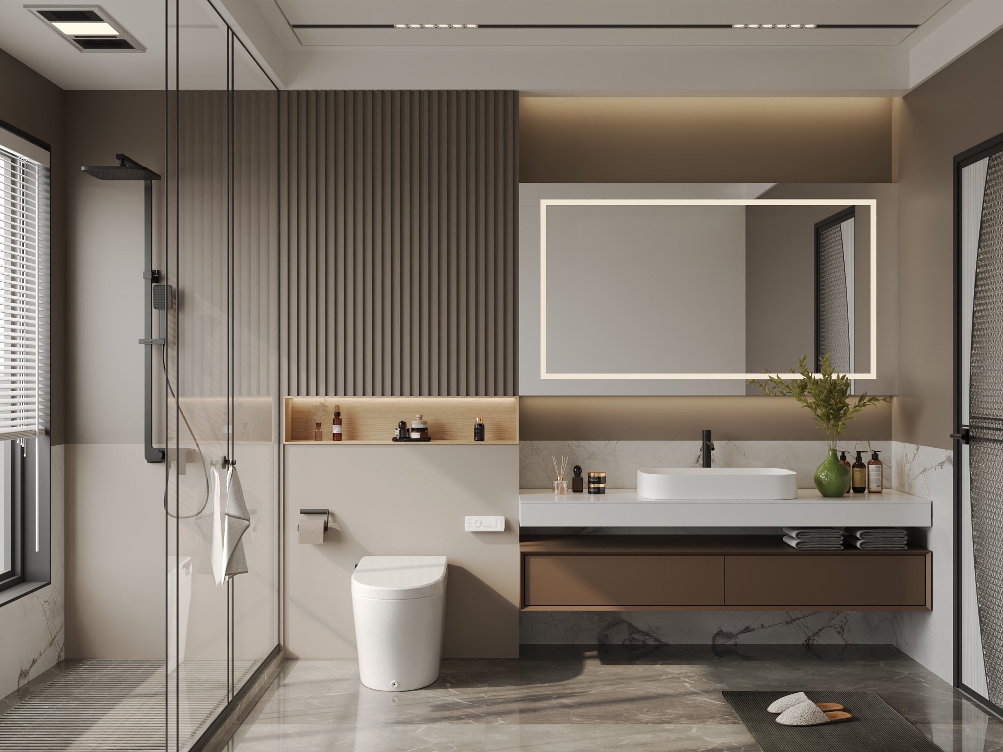 DeerValley DV-1S0029/V1/V3 Tankless Elongated Smart Toilet, One-Piece Elongated Smart Toilet with Foot Kick Flush (Seat Included)