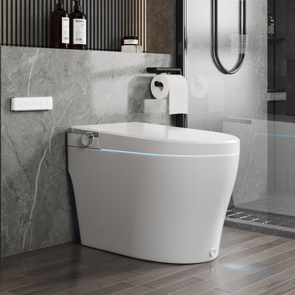 DeerValley DV-1S0290-V3 Smart Toilet Bidet, One Piece Elongated Toilet with Foam Shield, Auto Open/Close Lid, Auto Flush 1.0/1.28 GPF, ADA Comfort Height, Heated Seat, LED Display, Built-in Water Tank & Pump