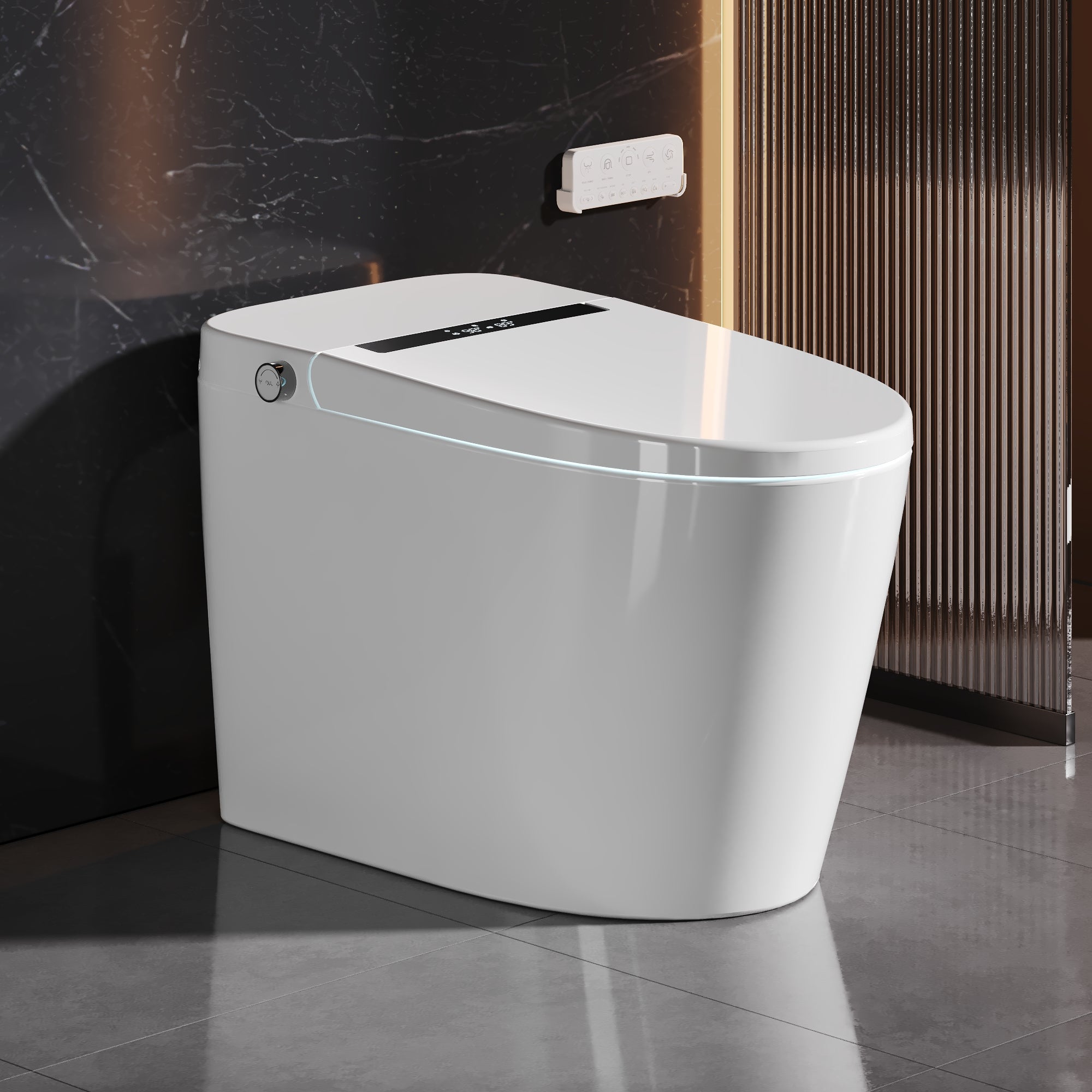 DeerValley Smart Toilet,Auto Flush, Heated Seat, Tankless One-Piece Toilets for Bathrooms,DV-1S0159/0159-V1/0159-V3