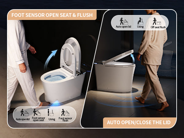 Smart Toilet Foot Operation