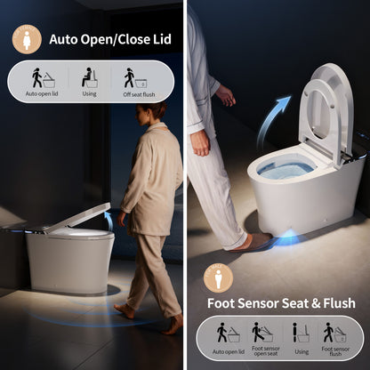 DeerValley DV-1S0290-V3 Smart Bidet Toilet with Purified Water Massage Wash & Modern Two-Tone Design