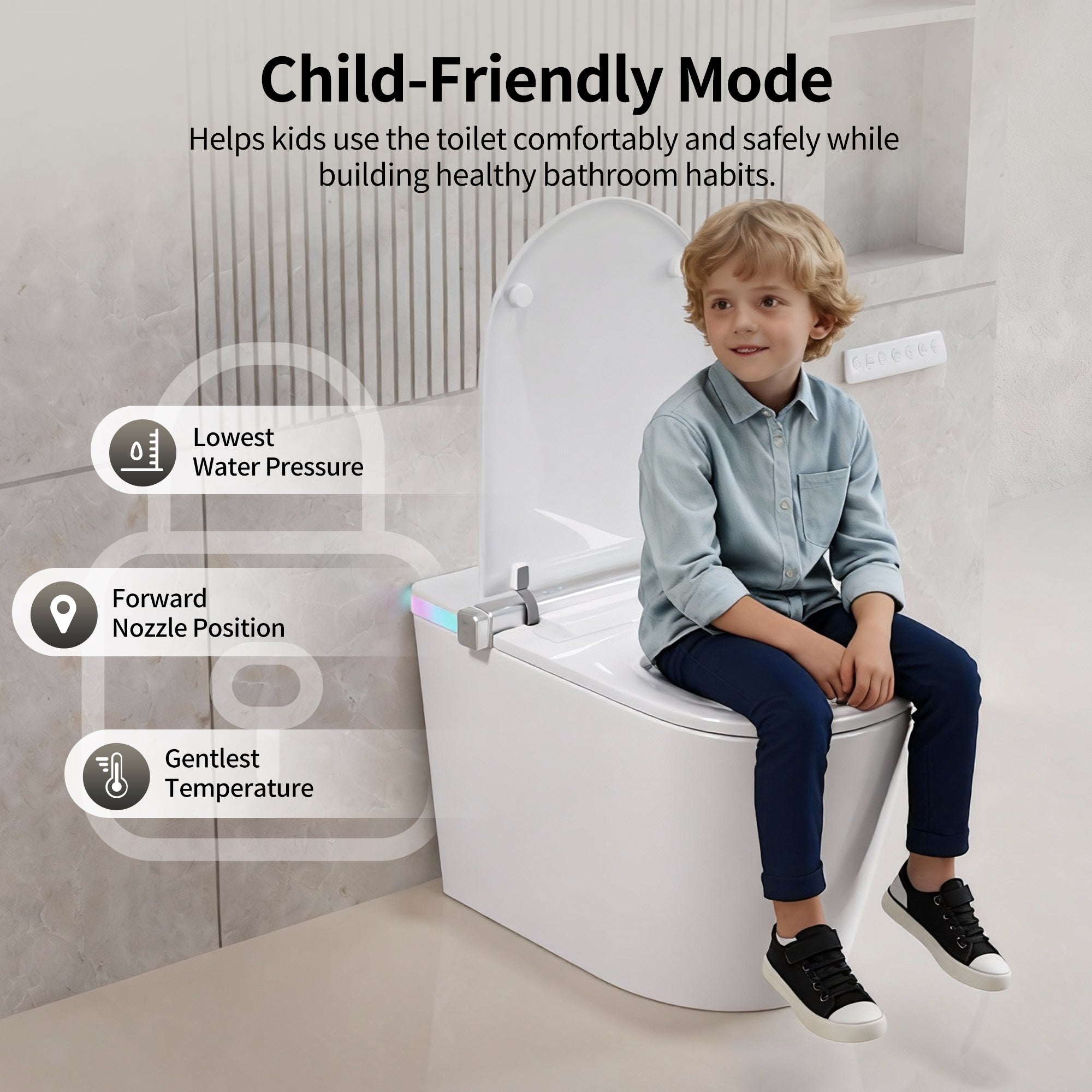 Smart Toilet Child-Friendly Mode
