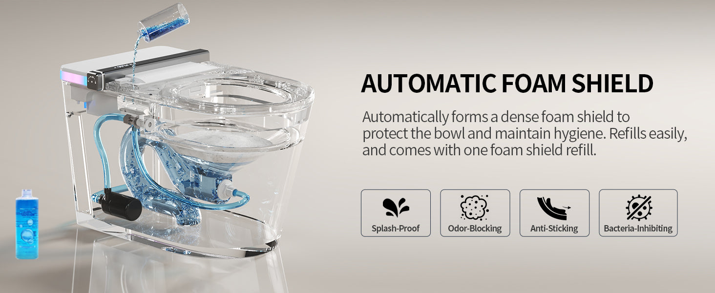 Smart Toilet Foam Shlied