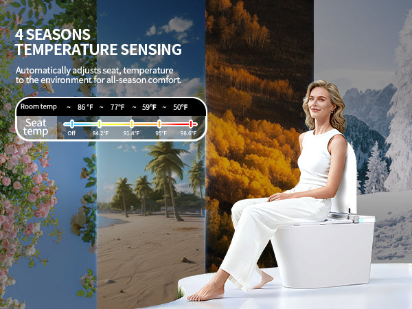 Smart Toilet Smart Toilet Four Seasons Temperature Sensing