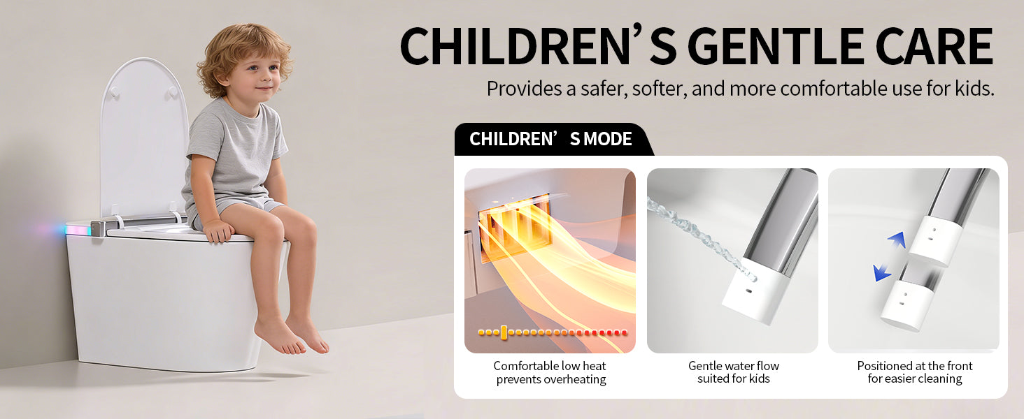 Smart Toilet Children's Gentle Care
