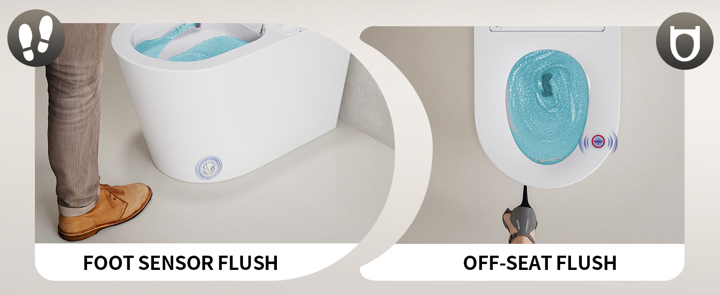 Smart Toilet Foot Operation