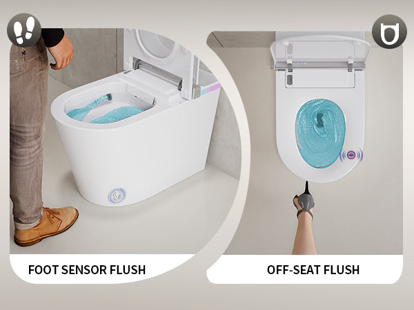 Smart Toilet Foot Operation