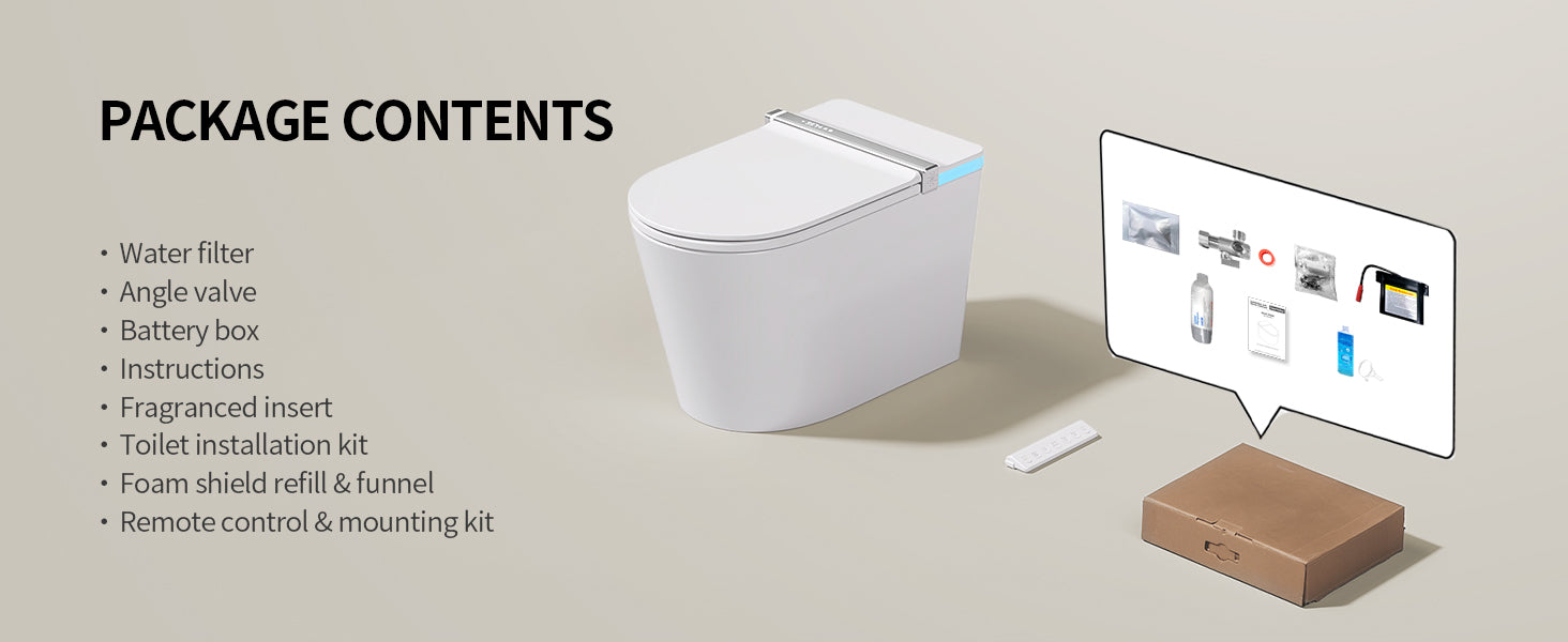 Smart Toilet Package Contents