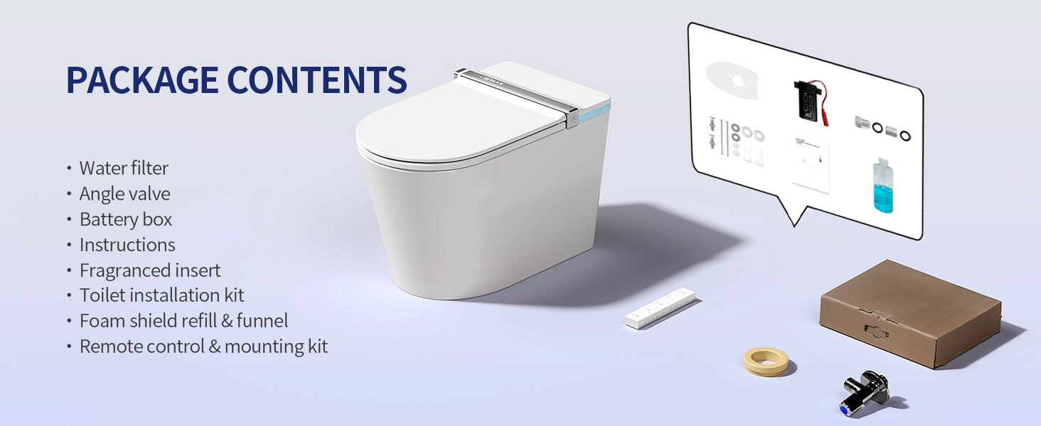 Smart Toilet Package Contents