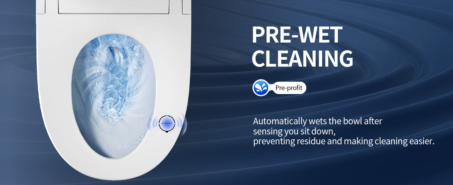 Smart Toilet Pre-Wet-Cleaning