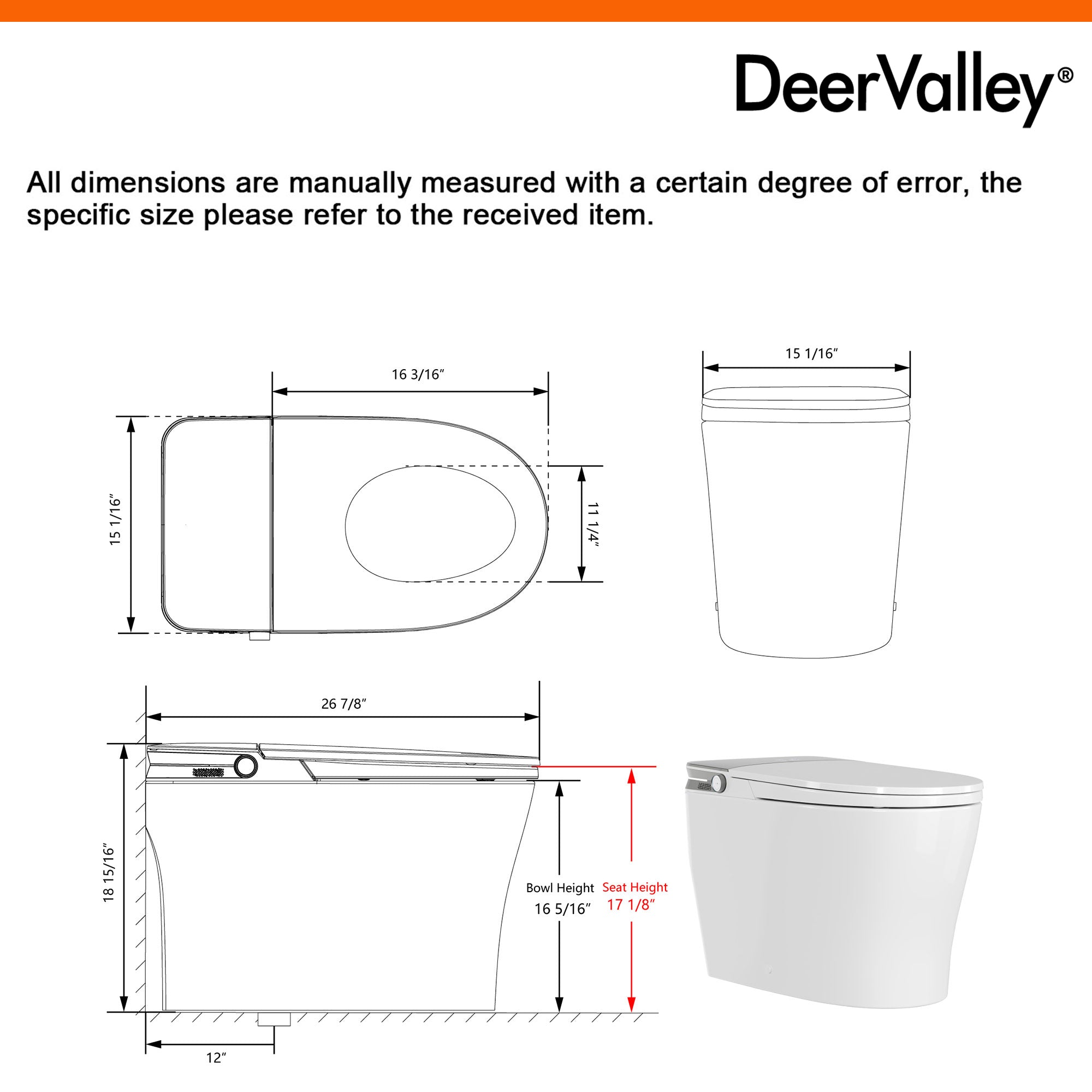 Smart Toilet Specifications
