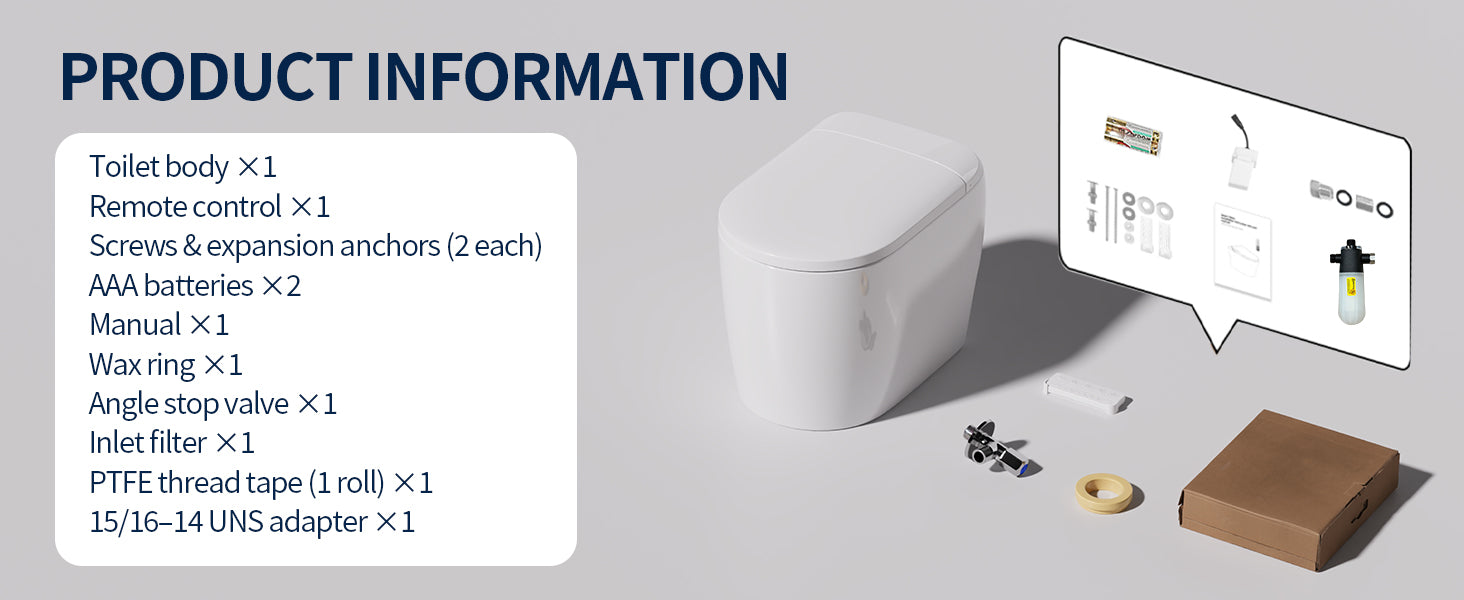 Smart Toilet Specifications