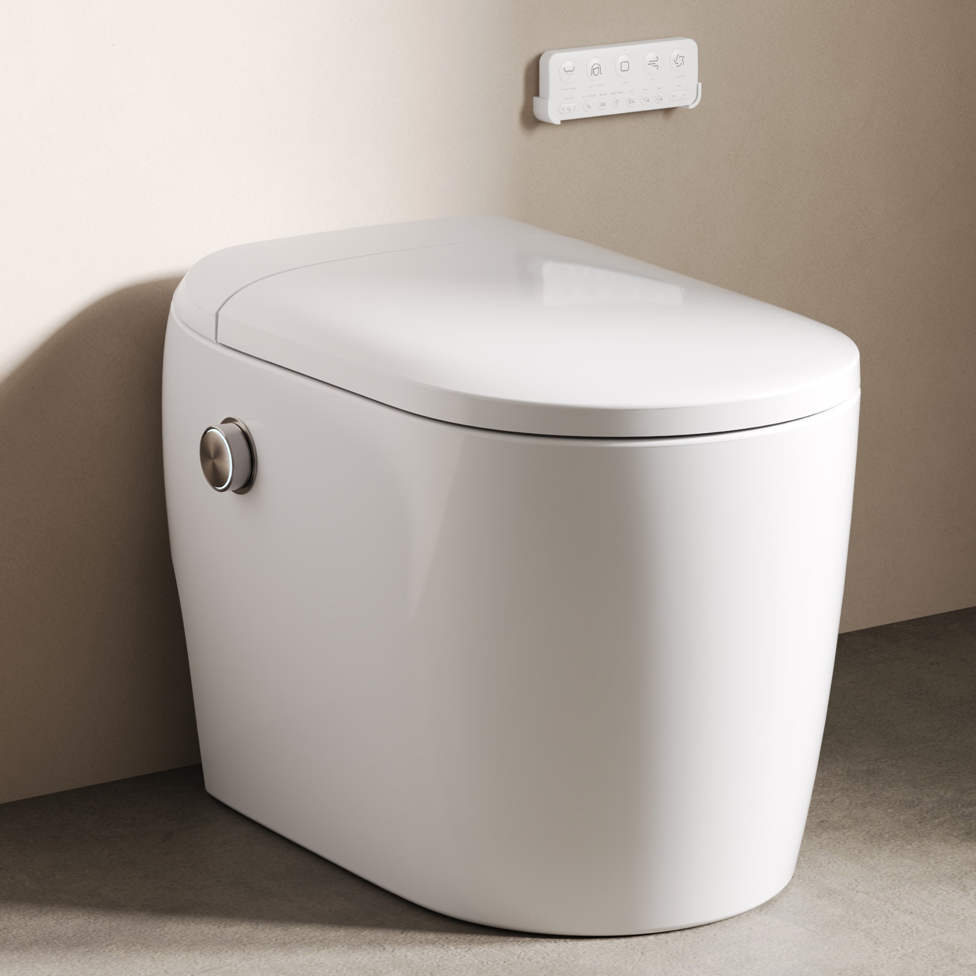 DeerValley DV-1S0381 Compact Smart Toilet for Small Bathrooms, Space-Saving Design