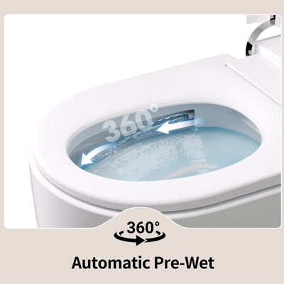 DeerValley DV-1S0381 Compact Smart Toilet for Small Bathrooms, Space-Saving Design