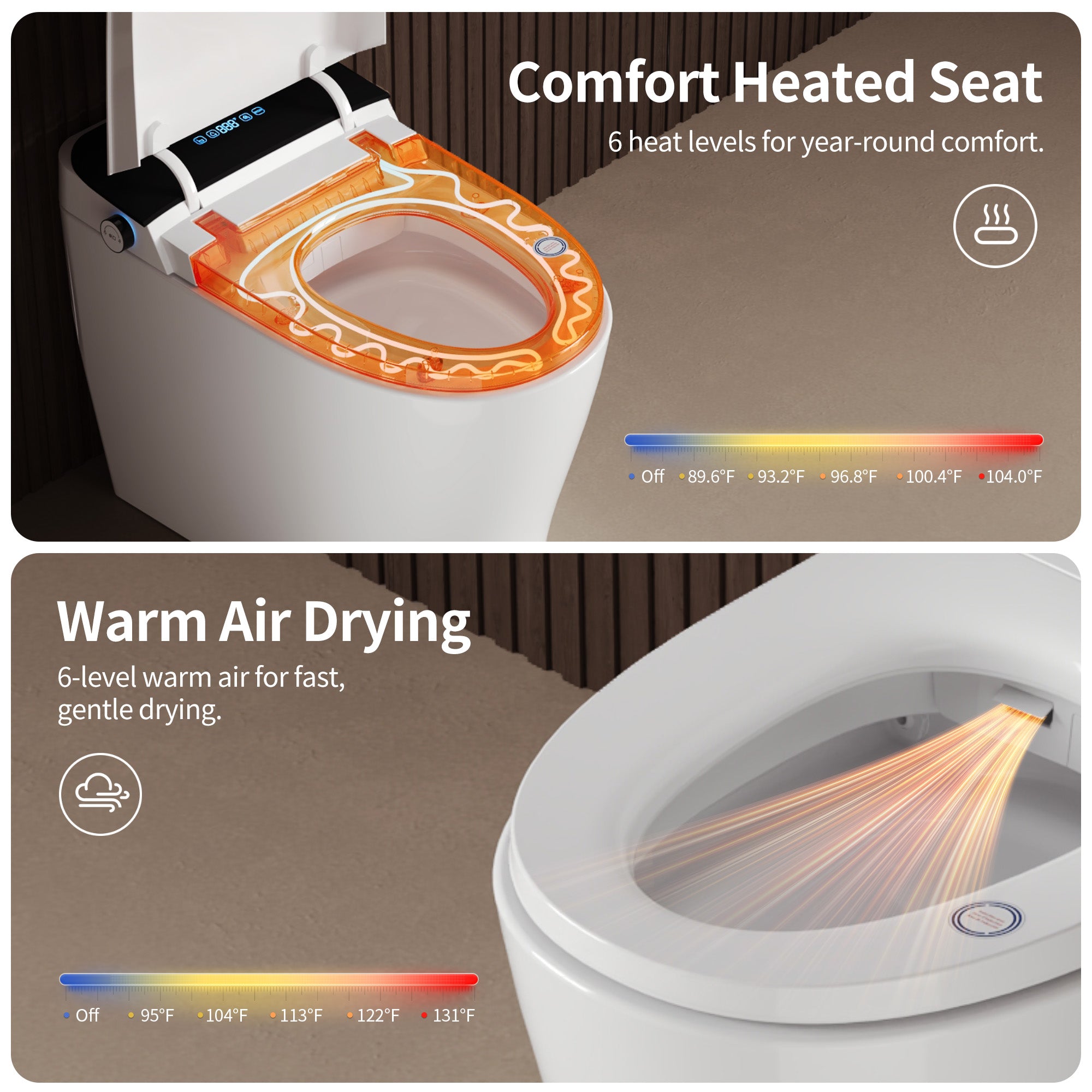 DeerValley DV-1S0455 Wall Hung Smart Toilet – Auto Open/Close, Foam Shield & Foot Sensor